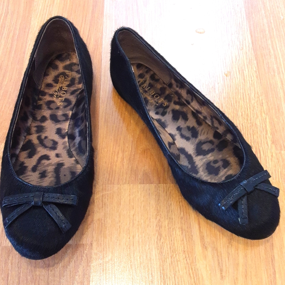 Talbots Faux Calf Hair Flats